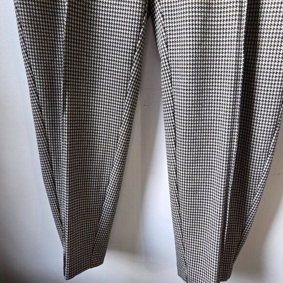EUC NINE WEST HOUNDSTOOTH CURVY RELAXED CROP PANTS SIZE LARGE - Picture 5 of 14